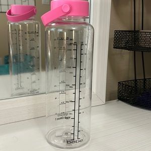 Hot pink BEBE 50oz water bottle